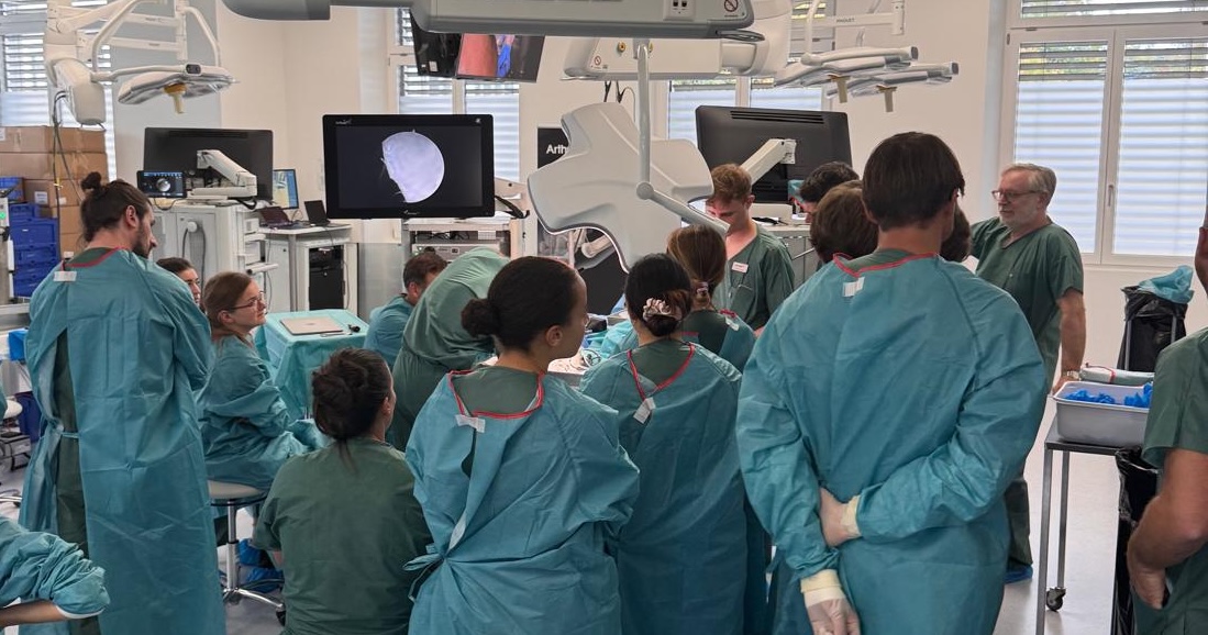 Swiss ArthroWrist Course 2026 - Live demonstration at the cadaver lab